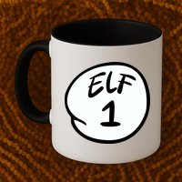 Elf 1 2 3 4 5 Custom Number Personalize Mug