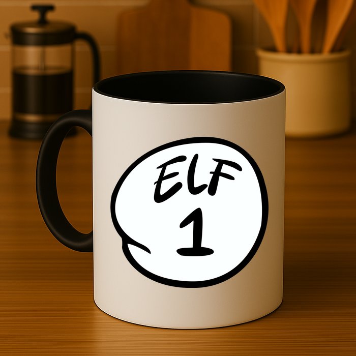 Elf 1 2 3 4 5 Custom Number Personalize Mug