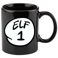 Elf 1 2 3 4 5 Custom Number Personalize 11oz C Handle Ceramic Mug