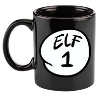 Elf 1 2 3 4 5 Custom Number Personalize 11oz C Handle Ceramic Mug