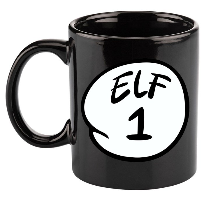 Elf 1 2 3 4 5 Custom Number Personalize 11oz C Handle Ceramic Mug