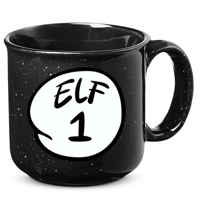 Elf 1 2 3 4 5 Custom Number Personalize 15oz Campfire Ceramic Mug