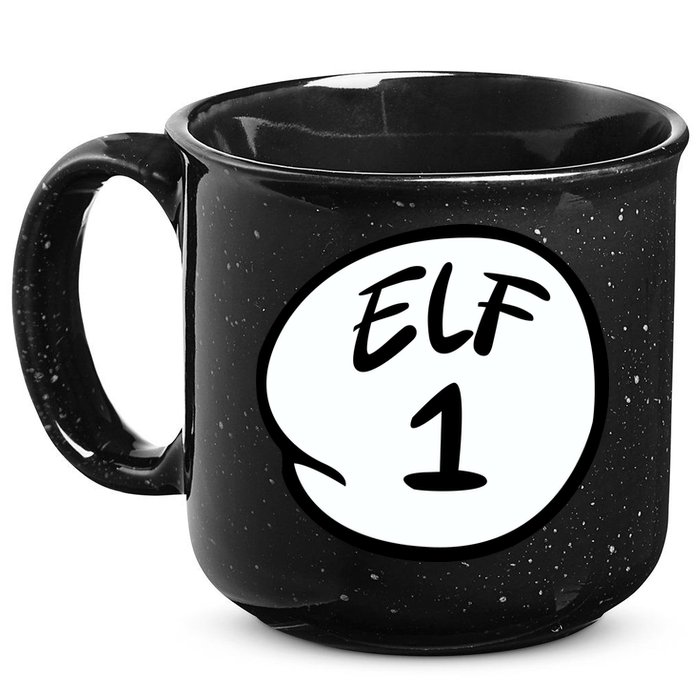 Elf 1 2 3 4 5 Custom Number Personalize 15oz Campfire Ceramic Mug