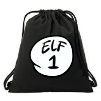 Elf 1 2 3 4 5 Custom Number Personalize Drawstring Bag