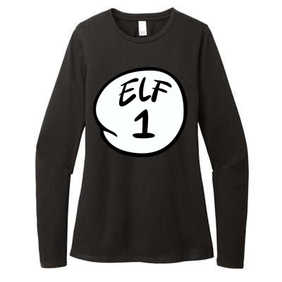 Elf 1 2 3 4 5 Custom Number Personalize Womens CVC Long Sleeve Shirt