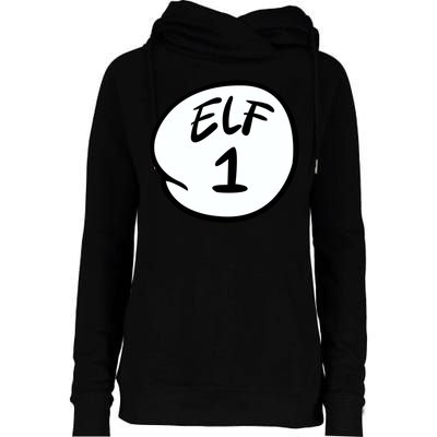 Elf 1 2 3 4 5 Custom Number Personalize Womens Funnel Neck Pullover Hood