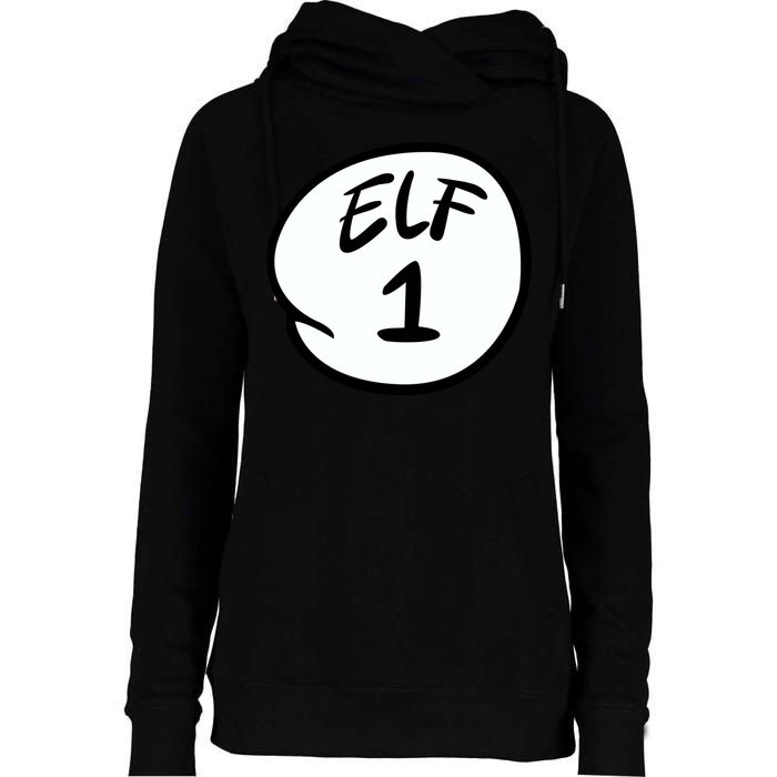 Elf 1 2 3 4 5 Custom Number Personalize Womens Funnel Neck Pullover Hood