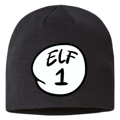 Elf 1 2 3 4 5 Custom Number Personalize Sustainable Beanie