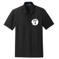 Elf 1 2 3 4 5 Custom Number Personalize Dry Zone Grid Polo