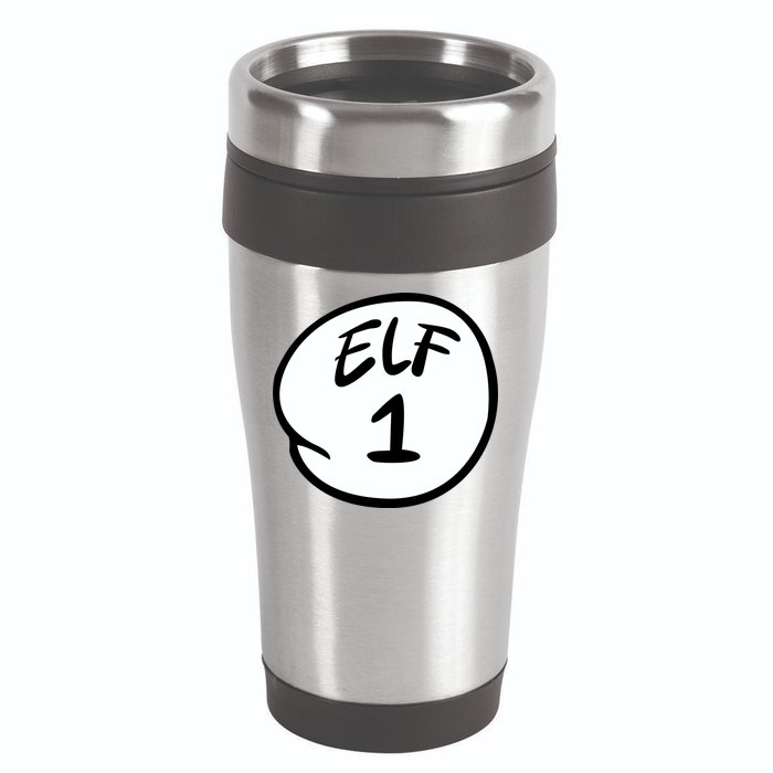 Elf 1 2 3 4 5 Custom Number Personalize 16oz Travel Tumbler