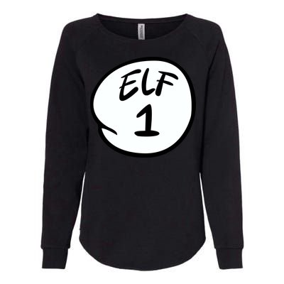 Elf 1 2 3 4 5 Custom Number Personalize Womens California Wash Sweatshirt