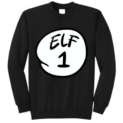 Elf 1 2 3 4 5 Custom Number Personalize Tall Sweatshirt