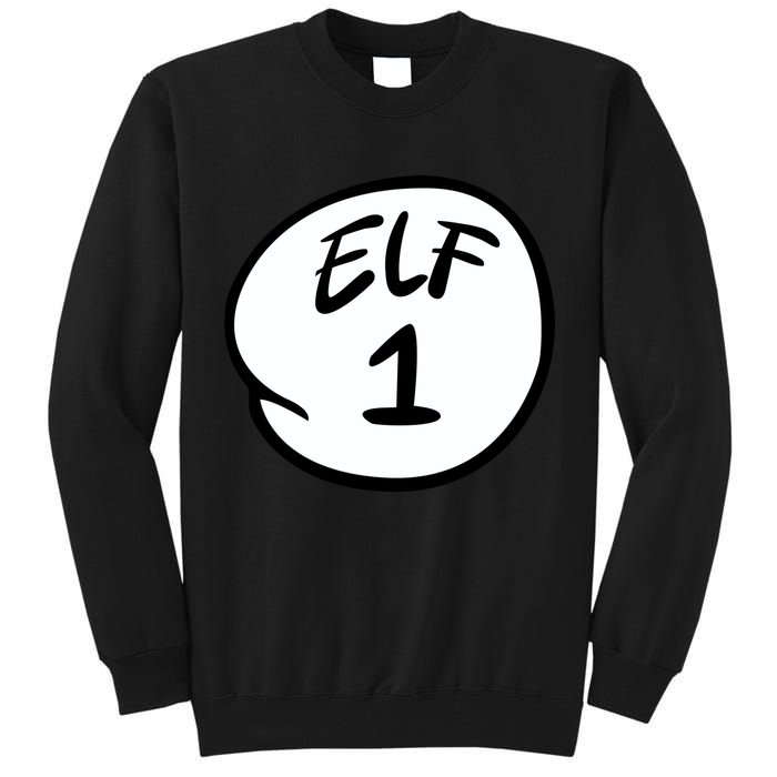 Elf 1 2 3 4 5 Custom Number Personalize Tall Sweatshirt