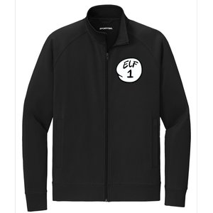 Elf 1 2 3 4 5 Custom Number Personalize Stretch Full-Zip Cadet Jacket