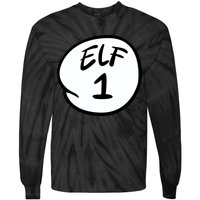 Elf 1 2 3 4 5 Custom Number Personalize Tie-Dye Long Sleeve Shirt