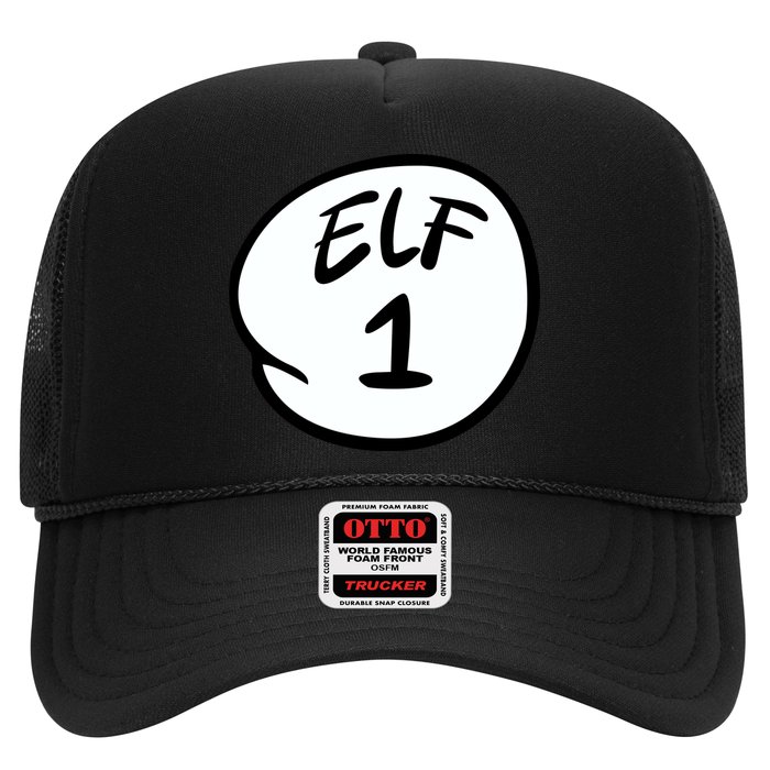 Elf 1 2 3 4 5 Custom Number Personalize Trucker Hat