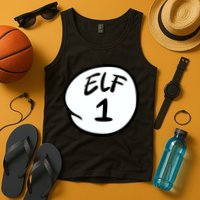 Elf 1 2 3 4 5 Custom Number Personalize Tank Top