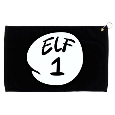 Elf 1 2 3 4 5 Custom Number Personalize Grommeted Golf Towel