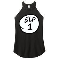Elf 1 2 3 4 5 Custom Number Personalize Women's Perfect Tri Rocker Tank