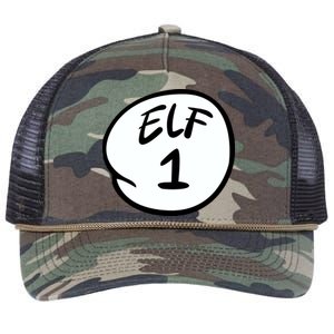 Elf 1 2 3 4 5 Custom Number Personalize Retro Rope Trucker Hat Cap