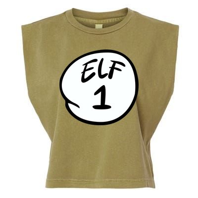 Elf 1 2 3 4 5 Custom Number Personalize Garment-Dyed Women's Muscle Tee