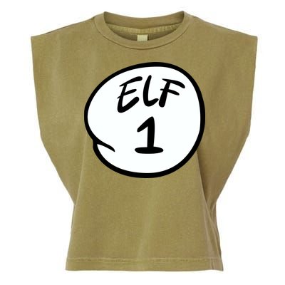 Elf 1 2 3 4 5 Custom Number Personalize Garment-Dyed Women's Muscle Tee