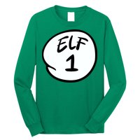 Elf 1 2 3 4 5 Custom Number Personalize Long Sleeve Shirt