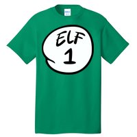 Elf 1 2 3 4 5 Custom Number Personalize Tall T-Shirt