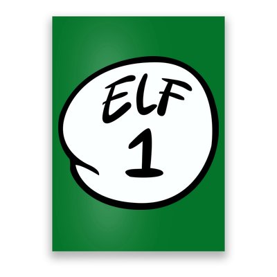 Elf 1 2 3 4 5 Custom Number Personalize Poster