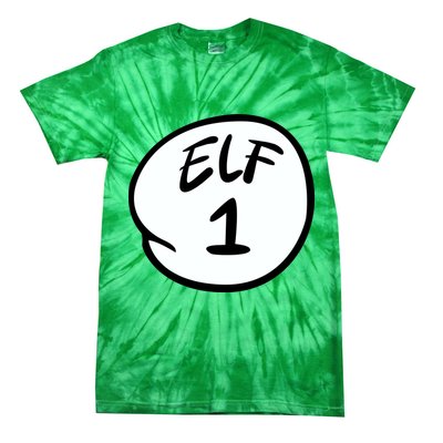 Elf 1 2 3 4 5 Custom Number Personalize Tie-Dye T-Shirt