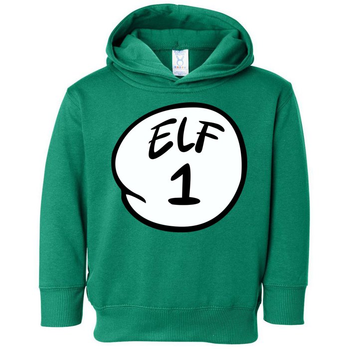 Elf 1 2 3 4 5 Custom Number Personalize Toddler Hoodie
