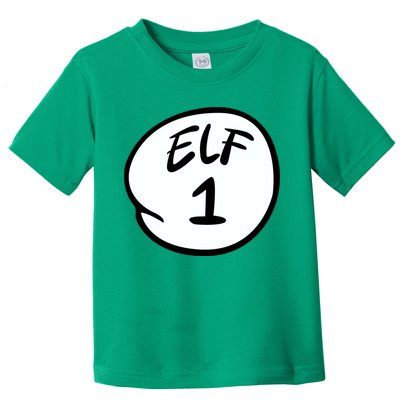 Elf 1 2 3 4 5 Custom Number Personalize Toddler T-Shirt