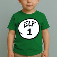 Elf 1 2 3 4 5 Custom Number Personalize Toddler T-Shirt