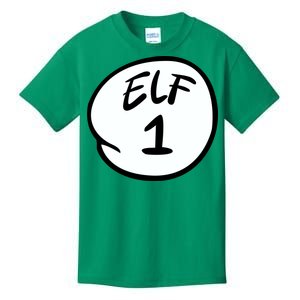 Elf 1 2 3 4 5 Custom Number Personalize Kids T-Shirt