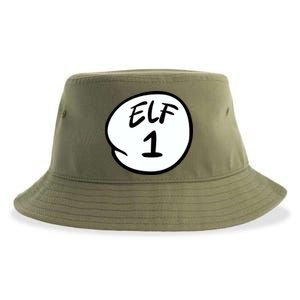 Elf 1 2 3 4 5 Custom Number Personalize Sustainable Bucket Hat