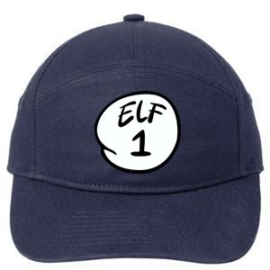 Elf 1 2 3 4 5 Custom Number Personalize 7-Panel Snapback Hat