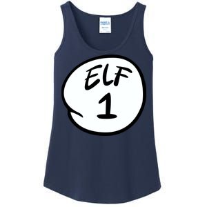 Elf 1 2 3 4 5 Custom Number Personalize Ladies Essential Tank