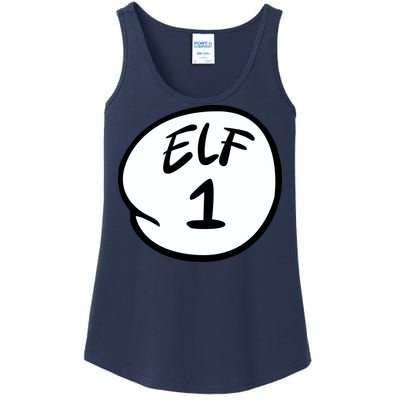 Elf 1 2 3 4 5 Custom Number Personalize Ladies Essential Tank