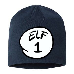 Elf 1 2 3 4 5 Custom Number Personalize Sustainable Beanie