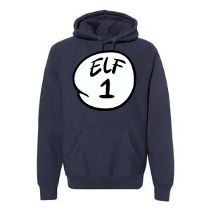 Elf 1 2 3 4 5 Custom Number Personalize Premium Hoodie