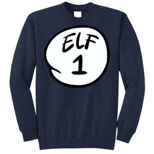 Elf 1 2 3 4 5 Custom Number Personalize Tall Sweatshirt