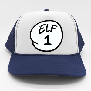 Elf 1 2 3 4 5 Custom Number Personalize Trucker Hat