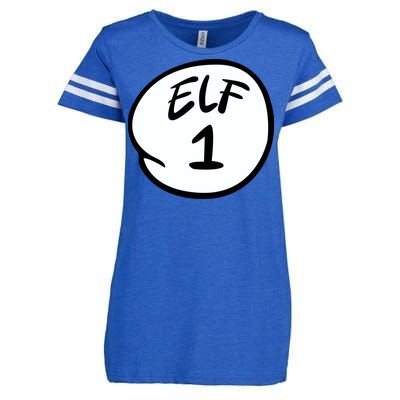 Elf 1 2 3 4 5 Custom Number Personalize Enza Ladies Jersey Football T-Shirt