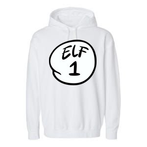 Elf 1 2 3 4 5 Custom Number Personalize Garment-Dyed Fleece Hoodie