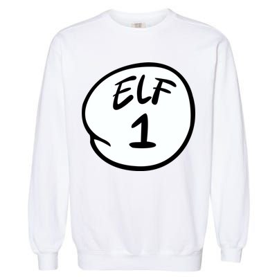 Elf 1 2 3 4 5 Custom Number Personalize Garment-Dyed Sweatshirt