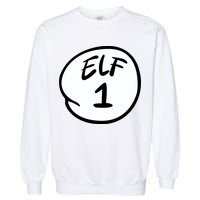 Elf 1 2 3 4 5 Custom Number Personalize Garment-Dyed Sweatshirt