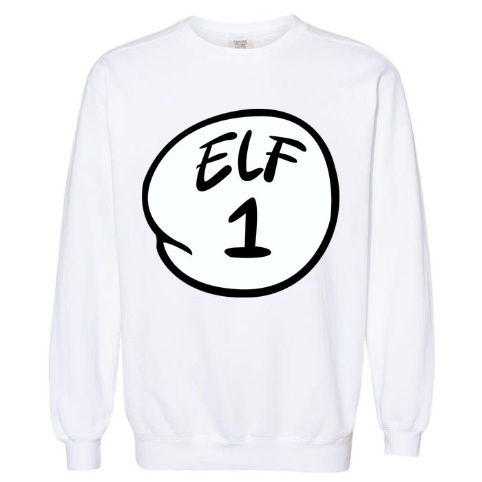 Elf 1 2 3 4 5 Custom Number Personalize Garment-Dyed Sweatshirt