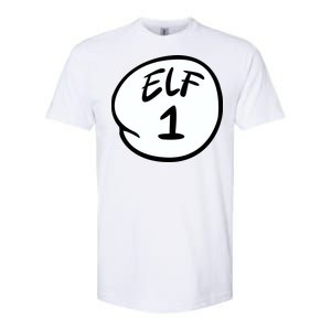 Elf 1 2 3 4 5 Custom Number Personalize Softstyle CVC T-Shirt