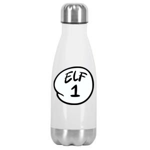 Elf 1 2 3 4 5 Custom Number Personalize Stainless Steel Insulated Water Bottle