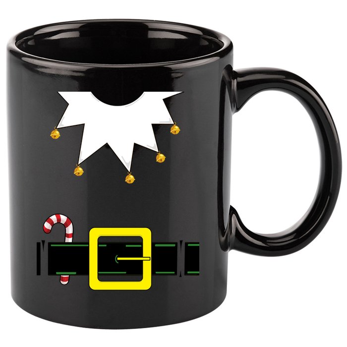 Elf Costume With Candy Cane 11oz C Handle Ceramic Mug